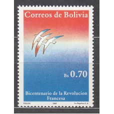 Bolivia - Correo 1989 Yvert 732 ** Mnh Revolución Francesa