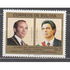 Bolivia - Correo 1989 Yvert 737 ** Mnh Personajes