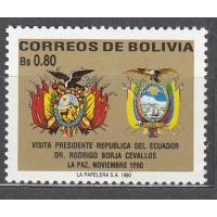 Bolivia - Correo 1990 Yvert 761 ** Mnh Escudos