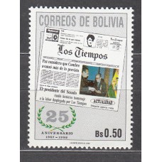 Bolivia - Correo 1992 Yvert 801 ** Mnh Periodico los Tiempos