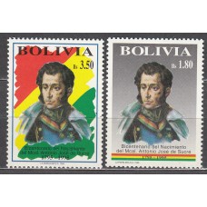 Bolivia - Correo 1995 Yvert 885/86 ** Mnh Personaje
