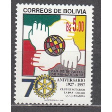 Bolivia - Correo 1998 Yvert 975 ** Mnh Rotary Club
