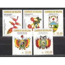 Bolivia - Correo 2001 Yvert 1083/87 ** Mnh Emblemas Nacionales - Escudos