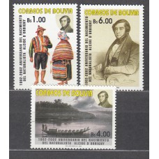 Bolivia - Correo 2002 Yvert 1140/42 ** Mnh 