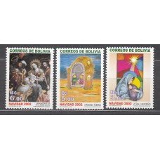 Bolivia - Correo 2002 Yvert 1146/48 ** Mnh Navidad