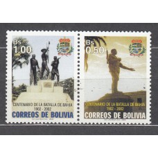 Bolivia - Correo 2003 Yvert 1151/52 ** Mnh Centenario de la Batalla de Bahia