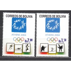 Bolivia - Correo 2004 Yvert 1172/73 ** Mnh Juegos Olimpicos Atenas - Deportes