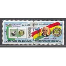 Bolivia - Correo 2004 Yvert 1180/81 ** Mnh Rotary Club