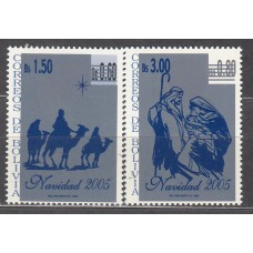 Bolivia - Correo 2005 Yvert 1208/1209 ** Mnh Navidad