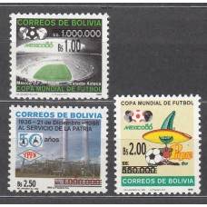 Bolivia - Correo 2006 Yvert 1260/62 ** Mnh Futbol - Deportes