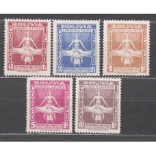 Bolivia - Aereo Yvert 68/72 ** Mnh