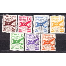 Bolivia - Aereo Yvert 108/14 usado Aviones