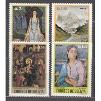 Bolivia - Aereo Yvert 299/302 ** Mnh Pinturas