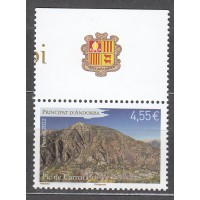 Andorra Francesa Correo 2022 Yvert 870 ** Mnh Paisajes y Montañas