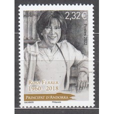 Andorra Francesa Correo 2022 Yvert 872 ** Mnh Personaje Rosa Ferrre