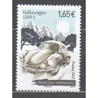 Andorra Francesa Correo 2022 Yvert 876 ** Mnh Transporte automovil