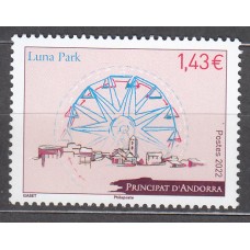 Andorra Francesa Correo 2022 Yvert 878 ** Mnh Patrimonio Arquicultural Luna Park