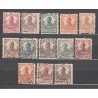 Rio de Oro Correo 1912 Edifil 65/77 */usado Mh/usado