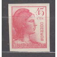 España Sueltos 1938 Edifil 752s ** Mnh Alegoria