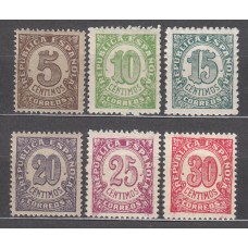 España II República 1938 Edifil 745/50 ** Mnh Cifras