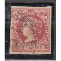 España Clásicos 1860-61 Edifil 53 Usado - Bonito