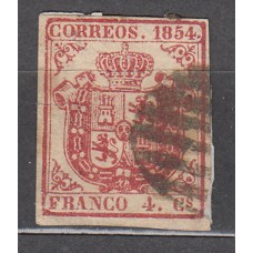 España Clásicos 1854 Edifil 33 usado