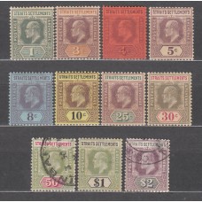Malacca - Correo Yvert 79/89 */usado  Mh/usado  Eduardo VII