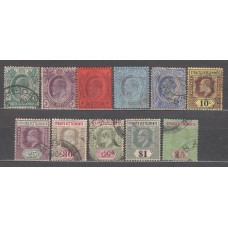 Malacca - Correo Yvert 96/105+107 */usado Mh/usado  Eduardo VII