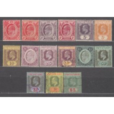 Malacca - Correo Yvert 120/34 */usado Mh/usado  Eduardo VII