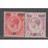Malacca - Correo Yvert 158/59 * Mh Cruz Roja Eduardo VII