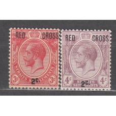 Malacca - Correo Yvert 158/59 * Mh Cruz Roja Eduardo VII