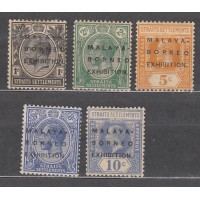 Malacca - Correo Yvert 186+188+191+193 +194 * Mh