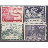 Malaysia - Sarawak Correo Yvert 168/71 * Mh UPU Barco - Tren - Avión