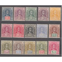 Malaysia - Sarawak Correo Yvert 72/85 **/* Mnh/Mh Personaje