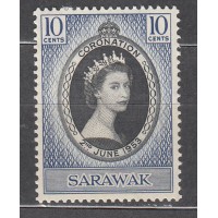 Malaysia - Sarawak Correo Yvert 188 * Mh Coronación de Isabel II