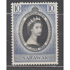 Malaysia - Sarawak Correo Yvert 188 * Mh Coronación de Isabel II