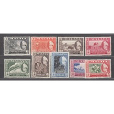 Malaysia - Trengganu Correo Yvert 85/90+92/94 * Mh Fauna - Tren - Boxeo