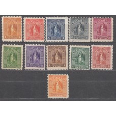 Nicaragua Correo 1891 Yvert 60/70 */(*) Mh/Mng 