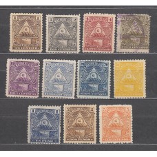 Nicaragua Correo 1898 Yvert 99/109 (*) /usado 102 usado
