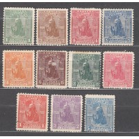 Nicaragua Correo 1899 Yvert 110/120 (*) Mng  