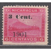Nicaragua - Correo 1901 Yvert 143a (*) Mng Sobrecarga Negra