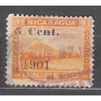 Nicaragua - Correo 1901 Yvert 145 usado 
