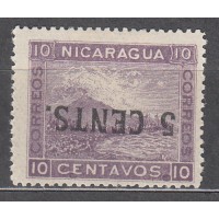 Nicaragua - Correo 1905 Yvert 195a * Mh Sobrecarga Invertida