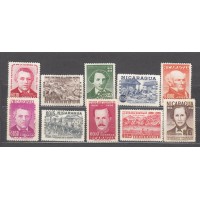 Nicaragua - Correo 1956 Yvert 792/96+ A.338/42 * Mh Centenario de la Guerra Civil