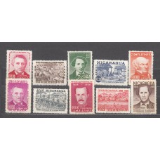 Nicaragua - Correo 1956 Yvert 792/96+ A.338/42 * Mh Centenario de la Guerra Civil