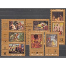 Nicaragua - Correo 1971 Yvert 920/28 * Mh Pinturas
