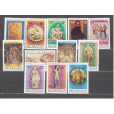 Nicaragua - Correo 1974 Yvert 983/90 + Aereo 825/28  * Mh Pinturas