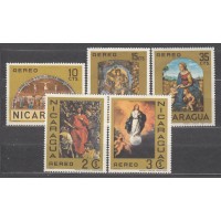 Nicaragua - Aereo Yvert 618/22 * Mh Pinturas