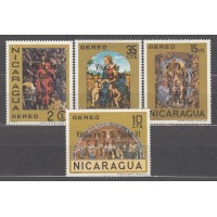 Nicaragua - Aereo Yvert 623/26 * Mh Visita Papa Pablo VI a Bogota