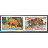 Nicaragua - Aereo Yvert 823/24 * Mh Fauna